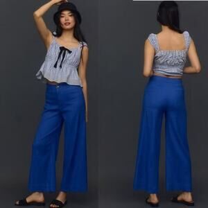 NWT - Maeve Blue Wide Leg Pants